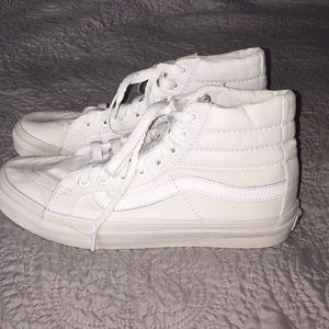 White high top vans